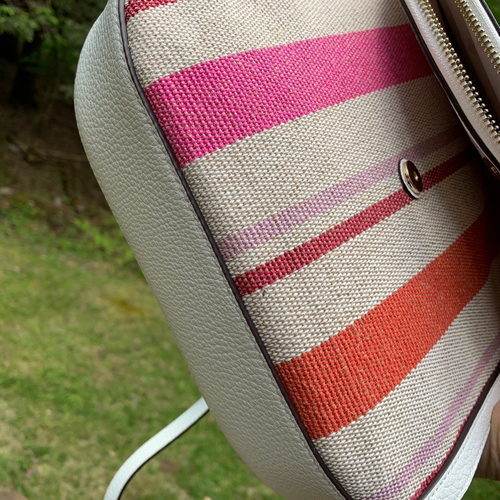 Authentic Kate spade leather/canvas flap crossbody - Picture 14 of 14
